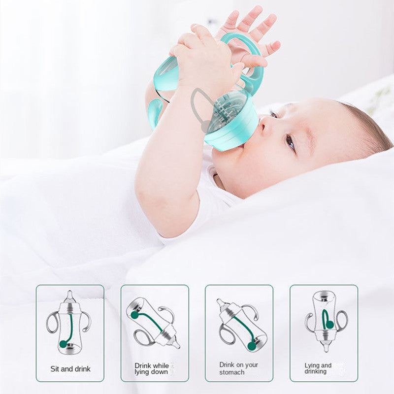 Anti-Choke Wide-Caliber Baby Bottle with Grip